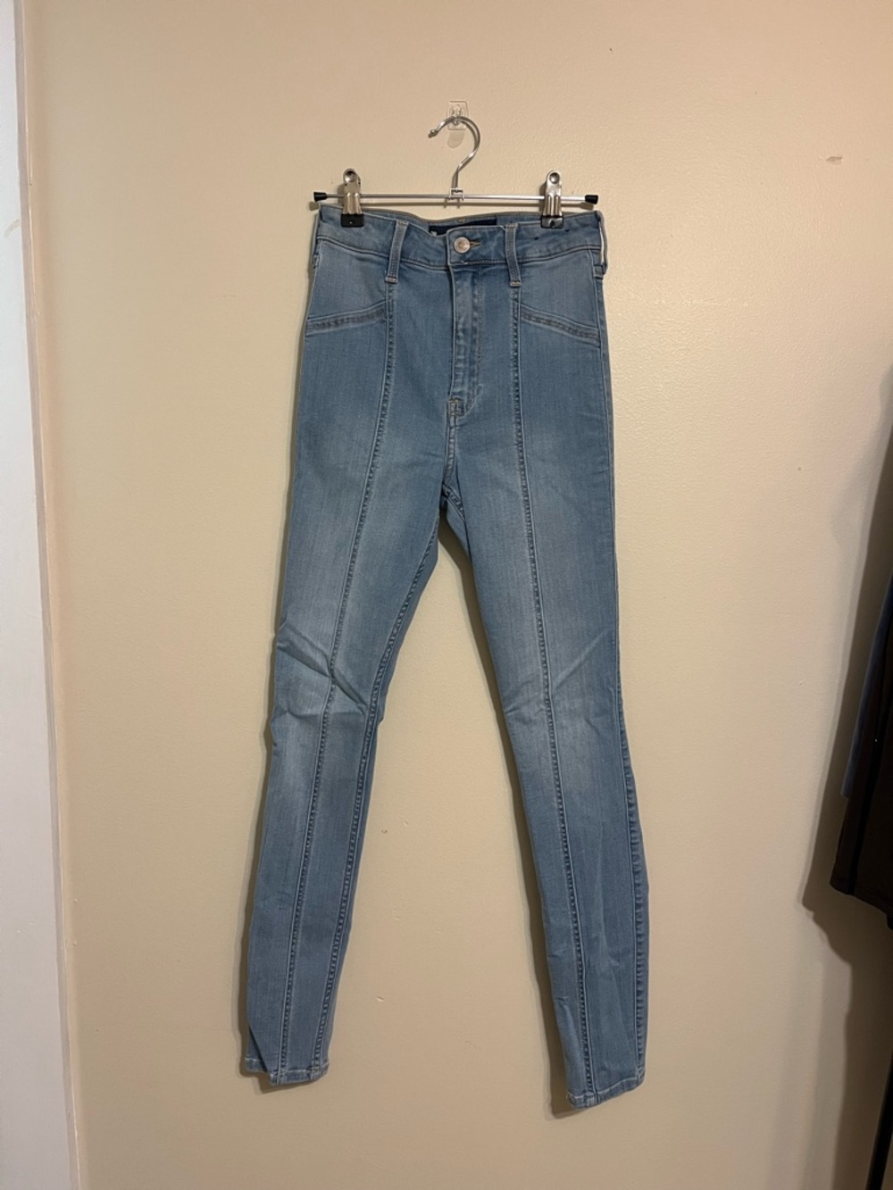 Light Blue Hollister 3R Ultra High Rise Jean Legging